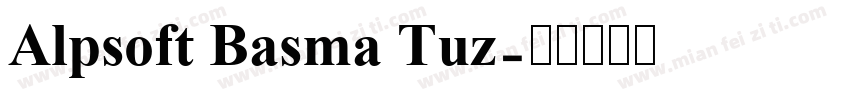 Alpsoft Basma Tuz字体转换
